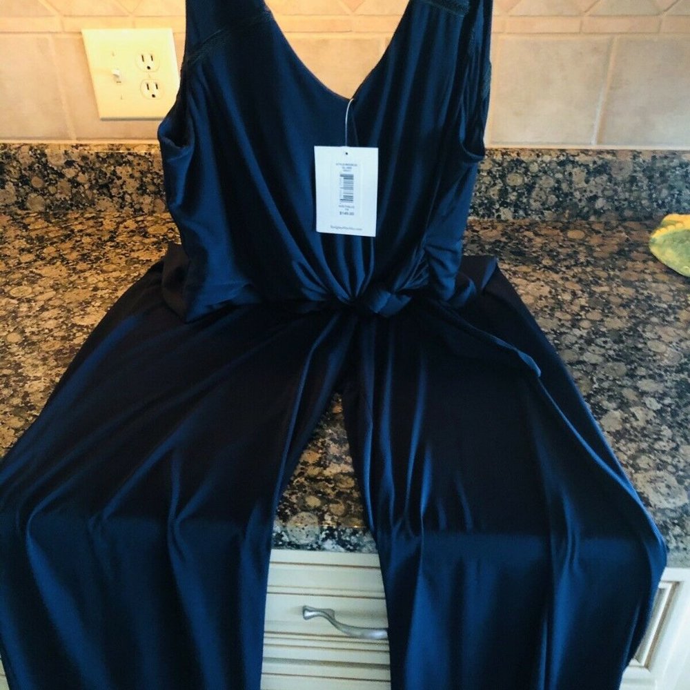 Brand New Badgley Mischka Navy Romper